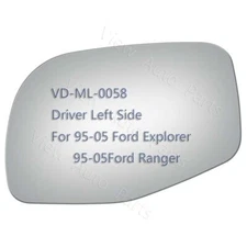 Mirror Glass for 1995-2004 Ford Ranger Explorer Driver Left Side LH +Adhesive