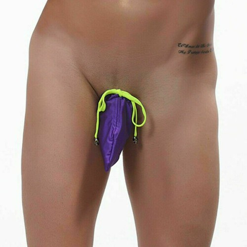 Mens Swimming Pouch Thongs Briefs String Mini Panties Sexy Underwear T-back - 第 8/20 張圖片