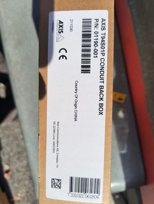 Lot Of 2!!! Axis T94S01P Conduit Back Box  |  3/4'' M25 Conduit (P/N: 01190-001) 
