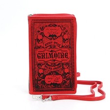 Grimoire Handbag Purse Red Spells Gothic Goth Horror Witch Potion Crossbody Gift