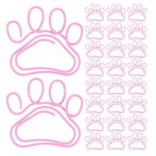  60 Pcs Metal Paw Paperclip Classroom Organizers Fun Office Supplies