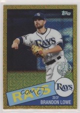 2020 Topps Silver Pack 1985 Chrome Baseball Series 2 Gold 19/50 Brandon Lowe fo7
