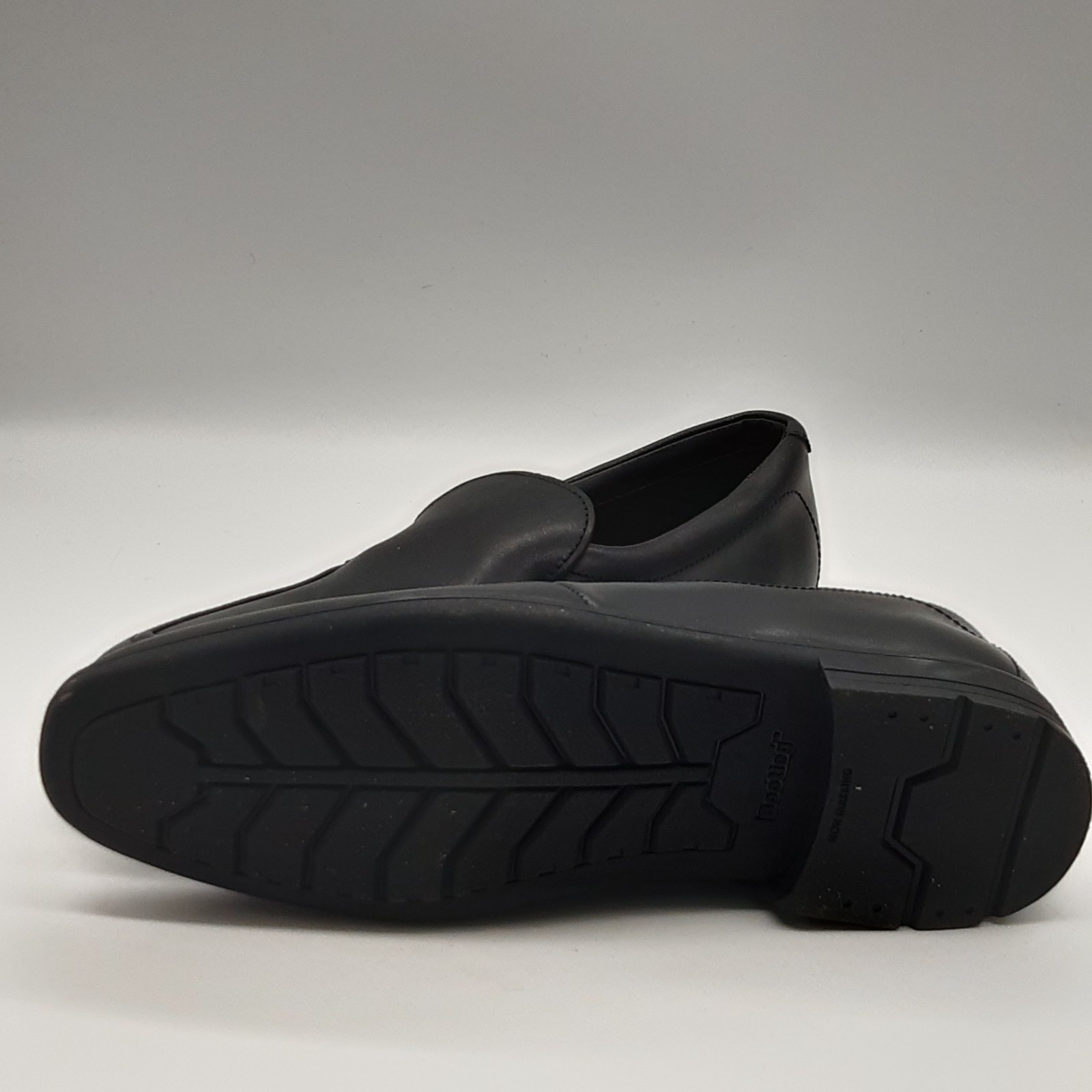 Clarks Bootleg Willis Step Boys Black Leather Loafers School Shoes UK 3 E image 4