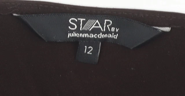 Star by Julien Macdonald Women's Brown Midi Wrap Dress - Image 3 of 4