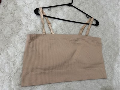 Torrid Active Sports Bra Wireless Pullover Racerback Size 3 Nude Great Condition