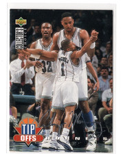 1994-95 Collector's Choice Alonzo Mourning #168 Tip Offs Silver  Signature