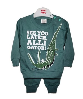 Baby Toddler 2 Pieces Set Long Sleeve Sweatshirt w/Pants Size 9-12 Months