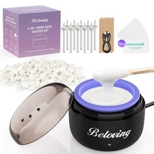 Nose Wax Kit, Mini Wax Warmer for Eyebrow Ear Hair Removal, Waxing Kit for Wo...