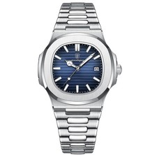 POEDAGAR Luxury Waterproof Business Men's Watch - Luminous Date Stainless Steel