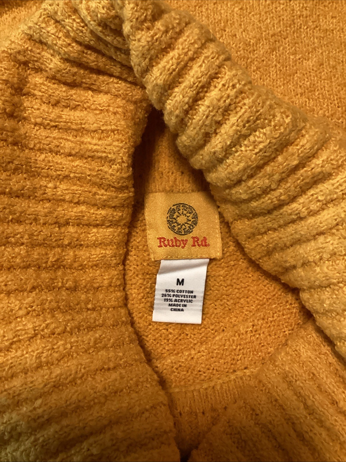 Ruby Road Turtleneck Sweater, Gold, Medium - image 5