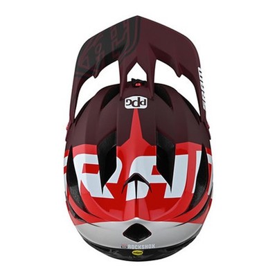 Troy Lee Designs Stage Helmvisier, Nova, SRAM, burgundy