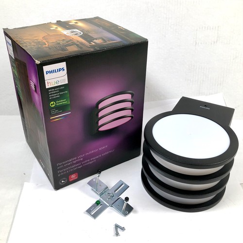 Philips - Hue White and Color Ambiance Smart Home Lucca Wall Light 574202
