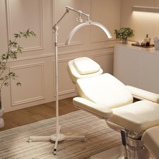 Half Moon Light Lash Lamp Adjustable Brightness Floor Lamp with Phone Holder New