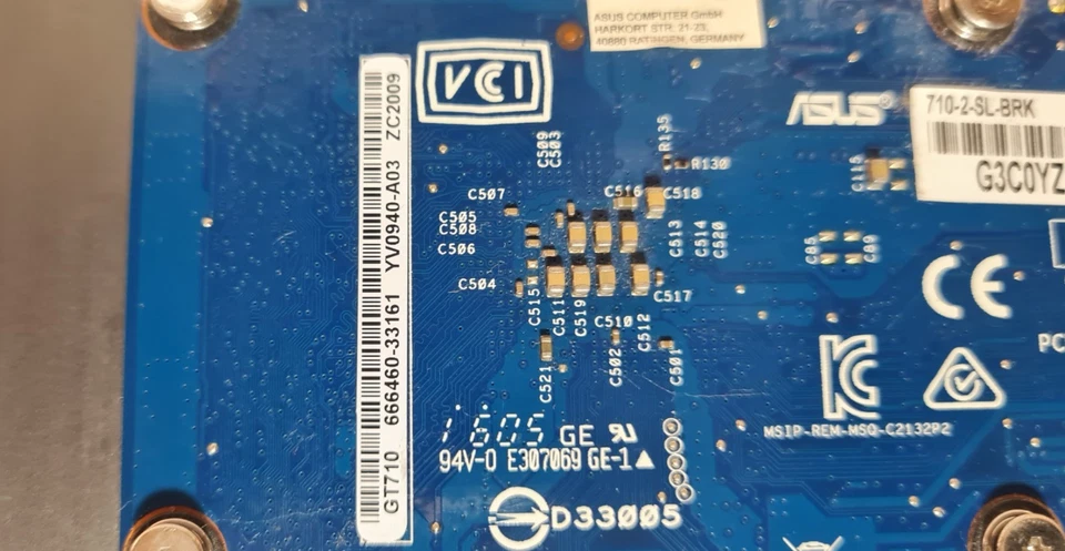 ASUS NVIDIA GeForce GT710 2GB GDDR5 GT710-SL-2GD5 Graphics Card GPU Low Profile - Image 3 of 4