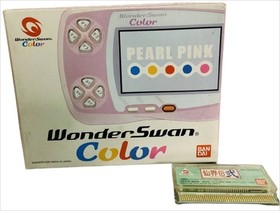 Bandai WonderSwan Color Pearl Pink Color WSC-001 Boxed Handheld Console