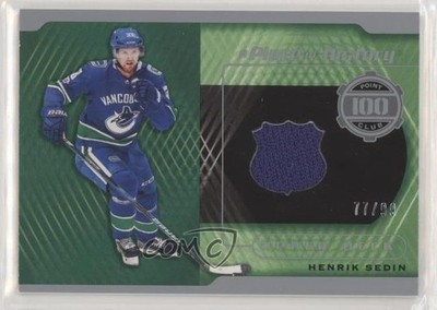 2020 Upper Deck SP Game Used Edition Piece of History 77/99 Henrik Sedin HOF 7o1