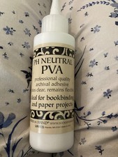 PH Neutral Archival PVA Glue 8 oz Acid Free Clear Dry Book Binding Glue USA NEW