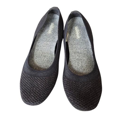 Allbirds Tree Breezers Ballet Flats Women’s 8 grey black Slip On Comfort Shoes - Picture 2 of 8