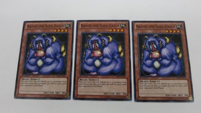 3x BAZOO THE SOUL-EATER MONSTER 1ST EDITION BP01-EN119 COMMON YUGIOH NM UNPLAYED
