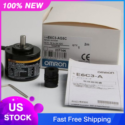 Omron E6C3-AG5C 1024P/R Rotary Encoder New One E6C3AG5C Free Shipping