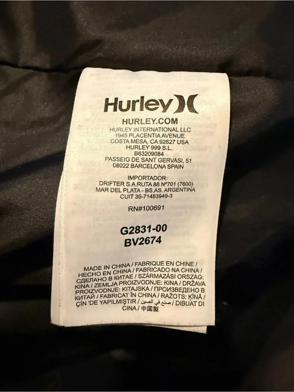 Hurley x Roland Sands Design (RSD) Men’s Striped Black Coat Size Large - product detail image 10