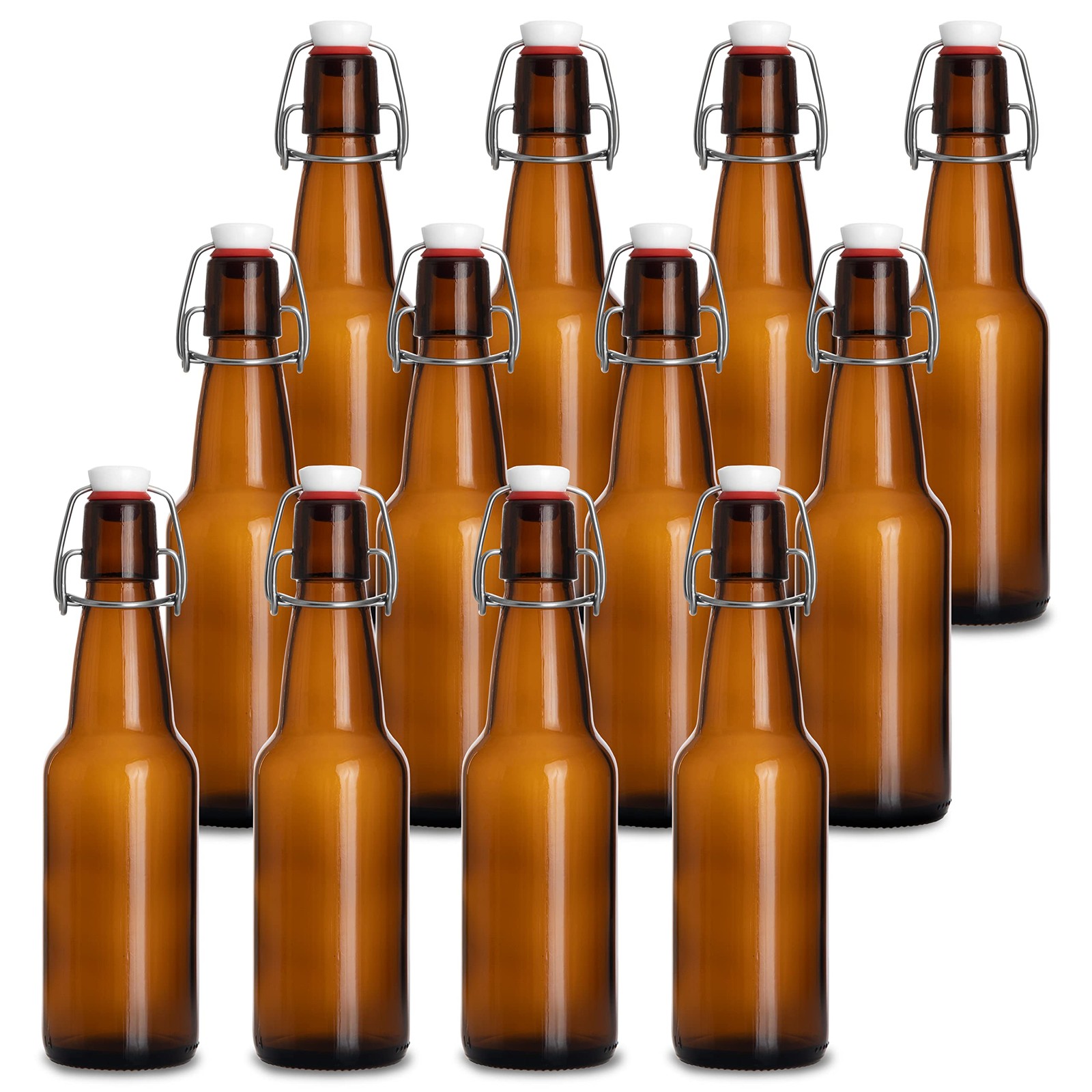 For Home Brewing - Set Of 12 With Caps