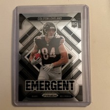 Panini 2025 Panini Prizm Colston Loveland Emergent #20 Chicago Bears Rookie