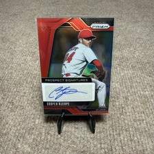 Cooper Hjerpe 2025 Panini Prizm #PS-CH Prospect Auto Red /99 