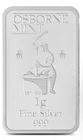 Silver Bar Osborne Mint 1 Gram