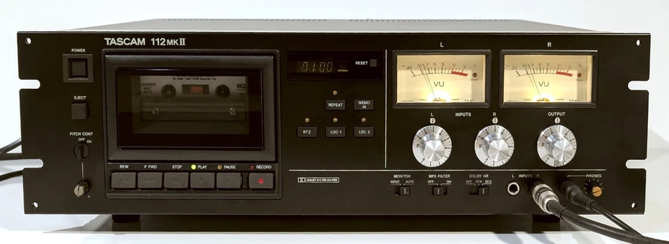 🔥【PRO REFURB】MINTY Tascam 112mkII Pro Cassette Deck w XLR~LED UPGRADE💥GUARANTY - Image 2 of 4