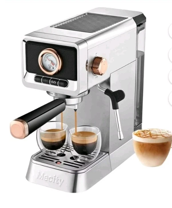 MECITY 20 BAR ESPRESSO MACHINE NEW OPEN BOX