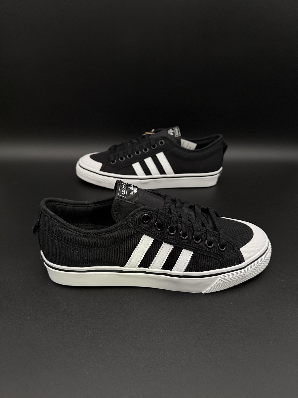Adidas Originals Nizza Canvas Black White Casual Shoes Sneakers CQ2332 Mens Size thumbnail 12