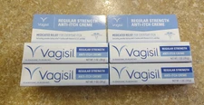 Vagisil Instant Itch Relief Regular Strength Cream 1oz Tube -4 Pack- Exp 2028