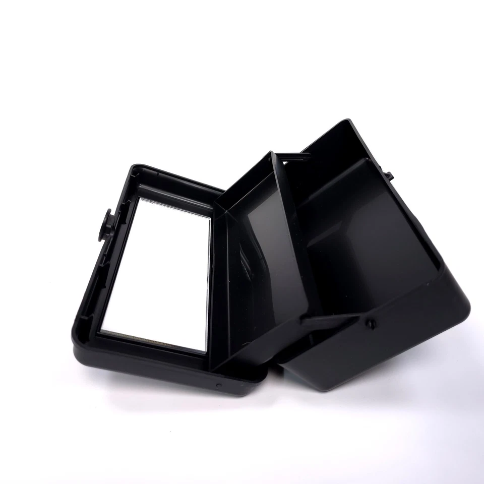 Vintage Caboodles Small Cosmetic Makeup Jewelry Trinket Box w/ Mirror Black - Image 2 of 4