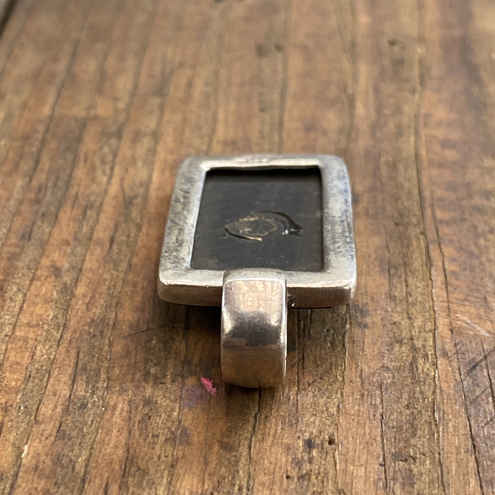 Sterling Silver Thailand 925 Rectangular Black St… - image 7