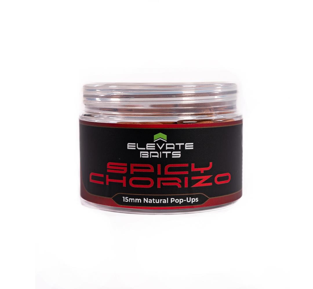 Elevate Baits Spicy Chorizo Natural Pop Ups 15mm