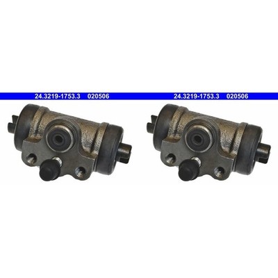 2X ATE RADBREMSZYLINDER HINTEN passend für CITROËN C-ZERO MITSUBISHI ATTRAGE CAR