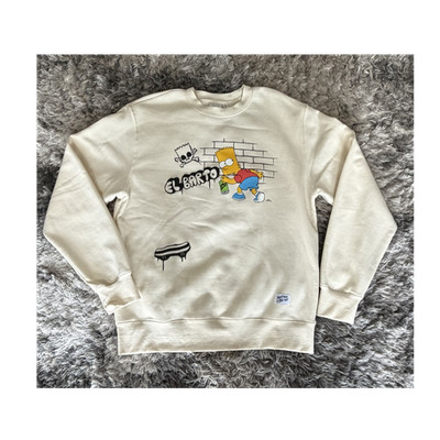 Simpsons Bart El Barto Crewneck Sweatshirt L Kwik E Mart Graphic Streetwear