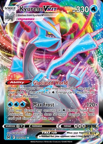 KYUREM VMAX 049/196 HOLO UR LOST ORIGIN POKEMON NM