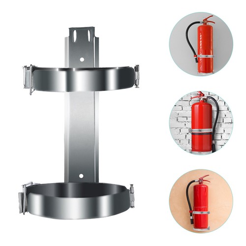 2 Pcs Fire Extinguisher Hanger Heavy Duty Bracket Metal Brackets - Picture 4 of 11