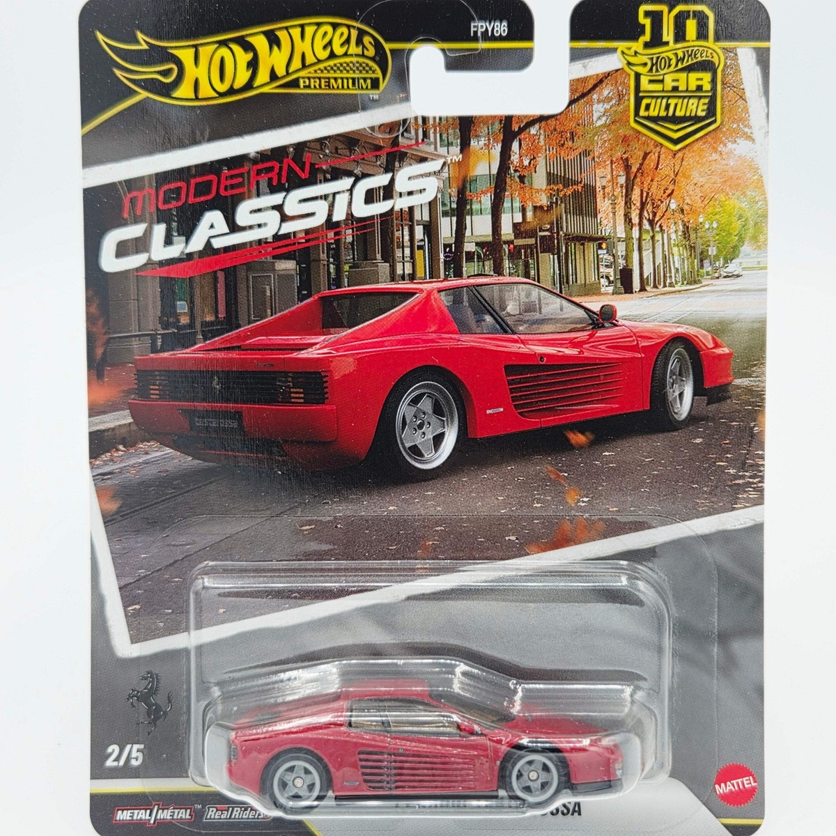 Hot Wheels Ferrari Testarossa (2026 Car Culture Case S - Modern