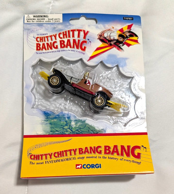 2001 Corgi Classics Chitty Chitty Bang Bang Flying Toy Car Great Britain TY87801