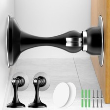 Magnetic Door Stoppers 2 Pack Stainless Steel Magnetic Door Stops Wall  Floor