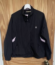 Backswing Ladies Apparel Primark Black Golfing Full Zip Windproof Jacket, UK 14