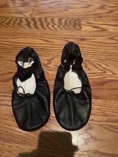 Size 7N Black Leather Capezio Ballet Slippers