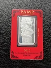 2012 1oz 999 Fine Silver Bar - PAMP Suisse Year of the Dragon (Sealed In Assay)