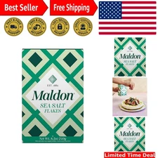 Gourmet Sea Salt Flakes - 8.5 oz (Pack of 2) Elevate Your Culinary Creations