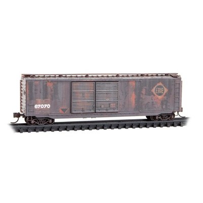 Micro-Trains MTL N 03444500 Erie Lackawanna Weathered EL 50' Boxcar Freight Car