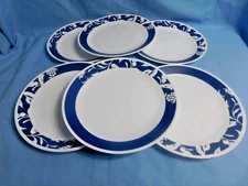 i7 - Corning Ware Corelle Mavi Dinner Plates Lot of 6 - B