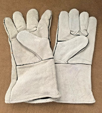 Skórzane rękawice żaroodporne do pracy w piecu